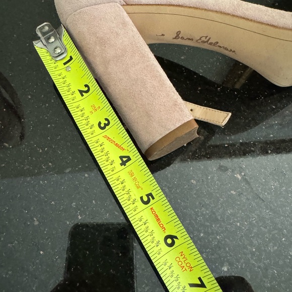 Sam Edelman blush pink block high heels - Picture 3 of 5